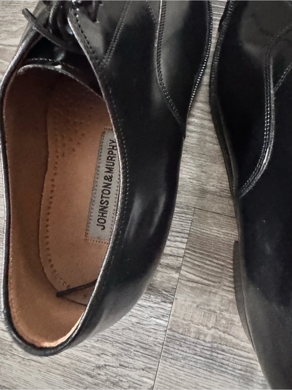 Johnston & Murphy Melton Cap Toe Genuine Calf Leather Oxfords size 11.5